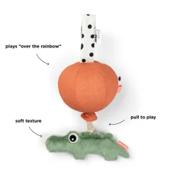 Peluche musicale - Happy clouds - Croco - Vert