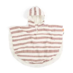 Poncho de bain - Stripes - Rose
