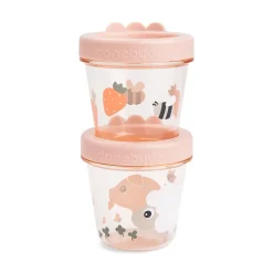 Pot de conservation lot de 2 - Tiny farm - Rose