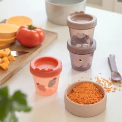 Pot de conservation lot de 3 - Ozzo - Rose