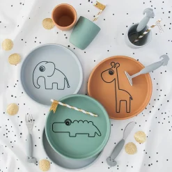 Poussoir YummyPlus easygrip - Deer friends - Gris