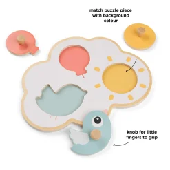 Puzzle premier âge - Happy clouds - Multicolore