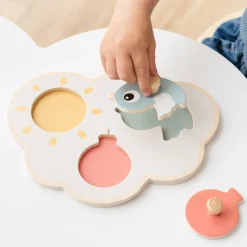 Puzzle premier âge - Happy clouds - Multicolore