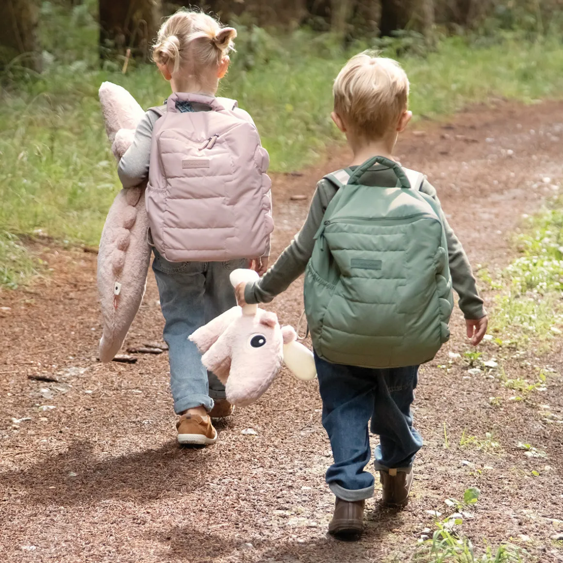 Sac à dos matelassé enfant - Croco - Rose - 9,6 L