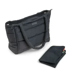 sac à langer langer fourre-tout matelassé - Noir