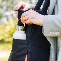 sac à langer langer fourre-tout matelassé - Noir