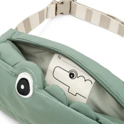 Sac banane matelassé enfant - Croco - Vert