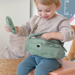 Sac banane matelassé enfant - Croco - Vert