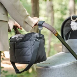 Sac de poussette matelassé - noir