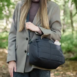 Sac de poussette matelassé - noir
