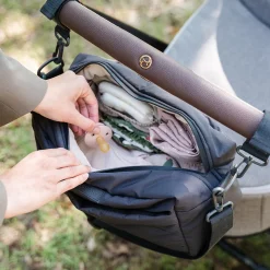 Sac de poussette matelassé - noir