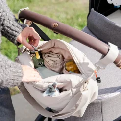 Sac de poussette matelassé - sable