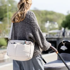 Sac de poussette matelassé - sable