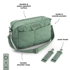 Sac de poussette matelassé - vert