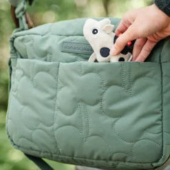 Sac de poussette matelassé - vert