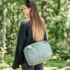 Sac de poussette matelassé - vert