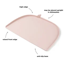 Set de table bord relevé silicone - Elphee - Rose
