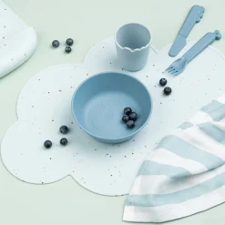 Set de table silicone - Confetti - Bleu