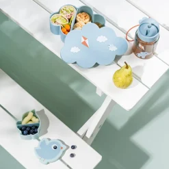 Set gourde et boîtes à goûter - Playground - Bleu