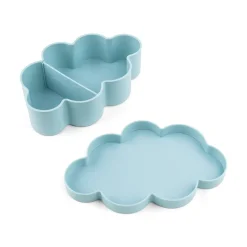 Set gourde et boîtes à goûter - Playground - Bleu