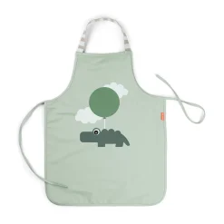 Tablier imperméable pour enfants - Happy clouds - Vert