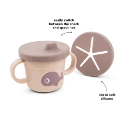 Tasse d'apprentissage foodie - Wally - Rose