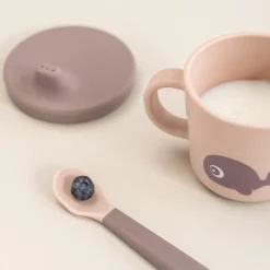 Tasse d'apprentissage foodie - Wally - Rose