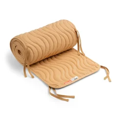 Tour de lit matelassé nouettes - Waves - Moutarde