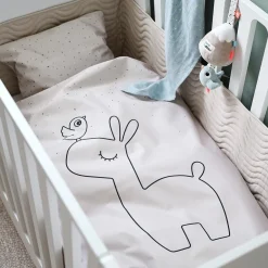 Tour de lit matelassé nouettes - Waves - Moutarde