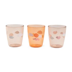 Yummy mini verre lot de 3 - Happy clouds - Papaye